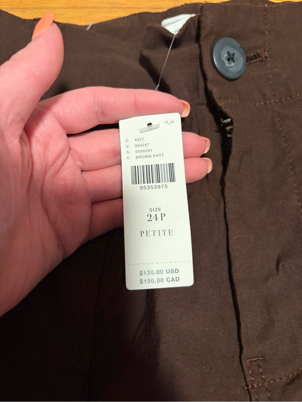 Maeve Dark Brown Wide-Leg High-Rise Pants - Picture 5 of 6